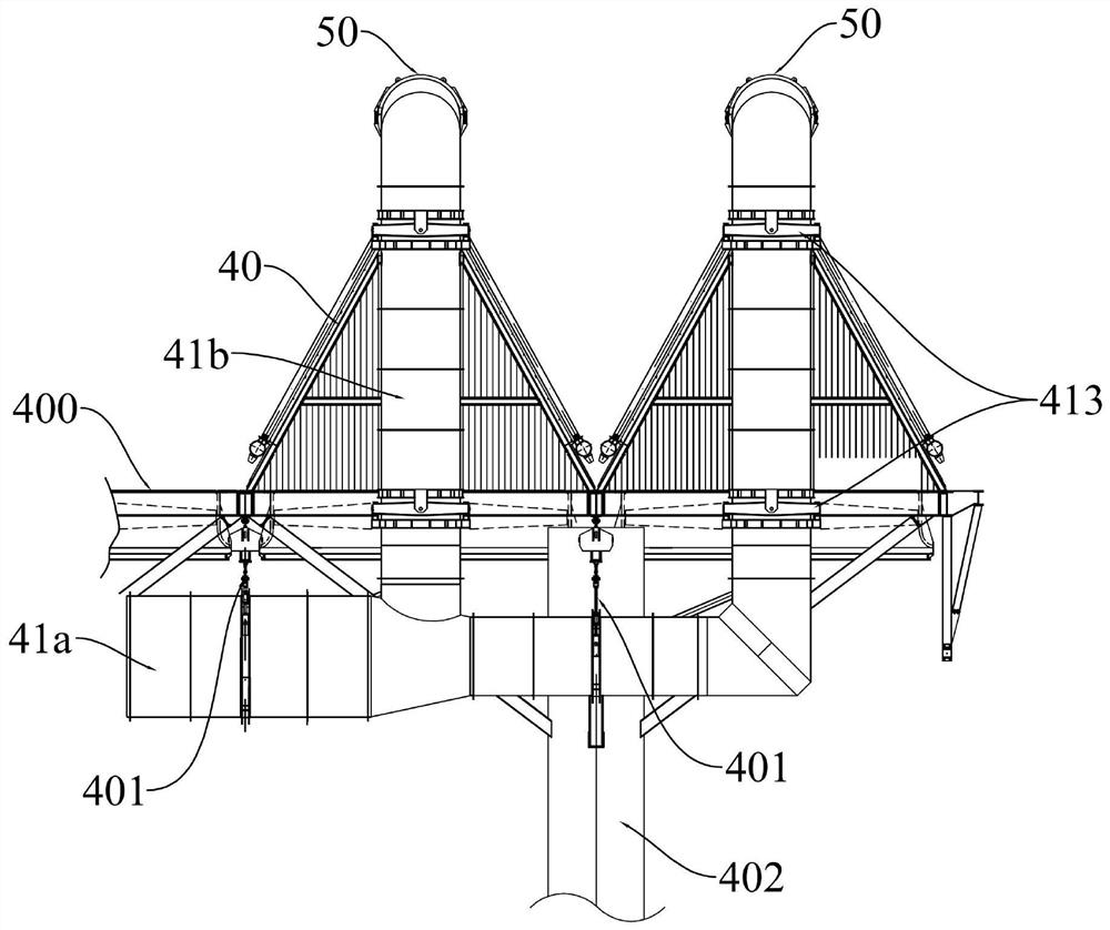 Power plant air cooling island capacity increasing switching system