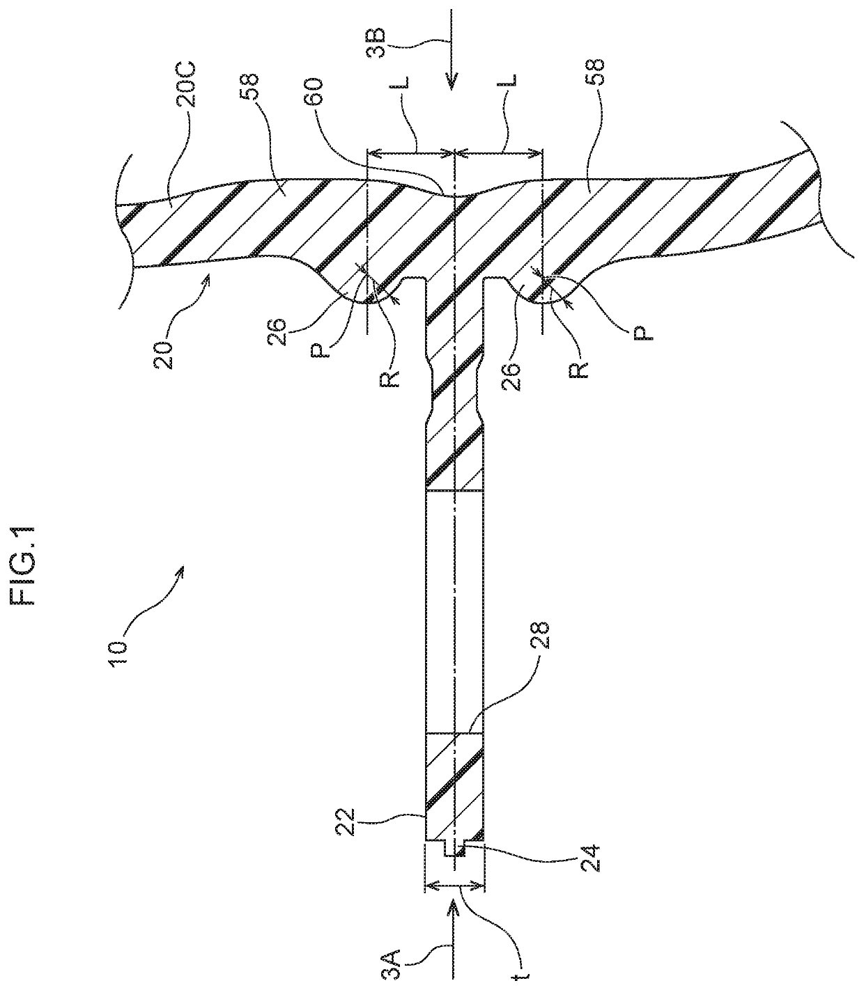 Resin fuel tank and blow molding mold for molding the same