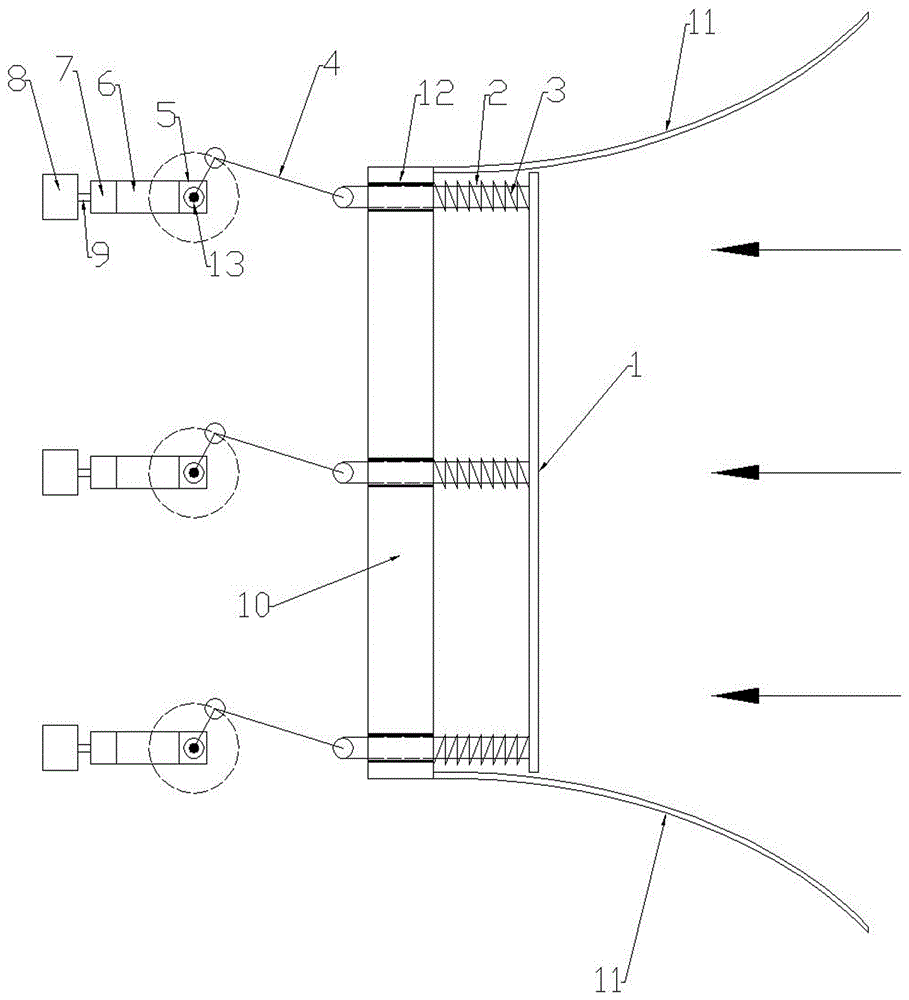 Wave energy power generation device storing energy by utilization of torsional springs