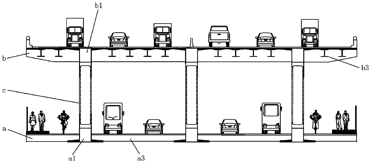 RPC steel joist combined bridge floor and continuous beam bridge