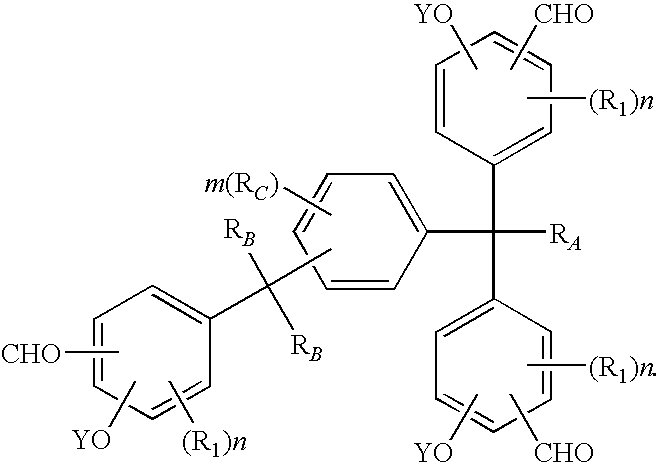 Tris(formylphenyl) and novel polynuclear phenol derived therefrom