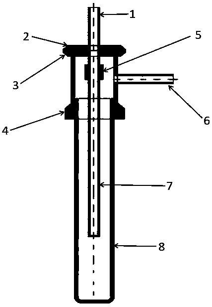 Miniature double-vacuum furnace tube and use method thereof