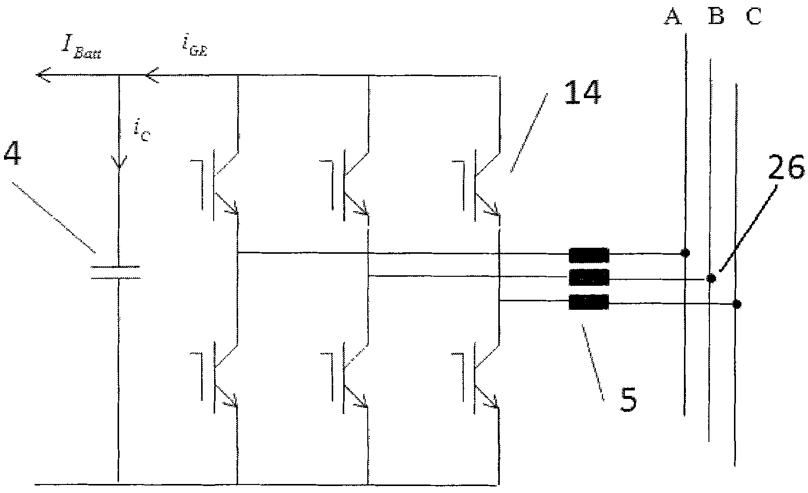 Method for inhibiting harmonic wave of energy-storage grid-connected three-phase voltage source transformer of storage battery