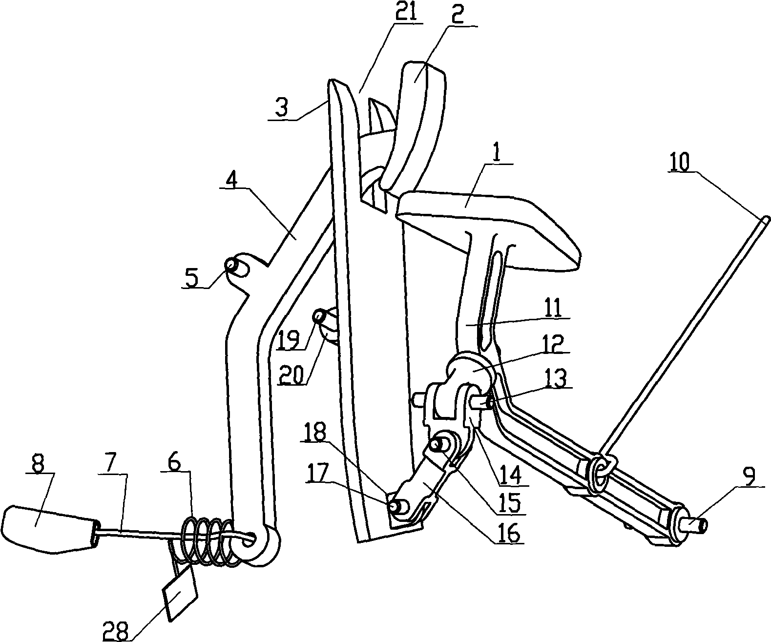 Vehicle brake and throttle-valve assembling device