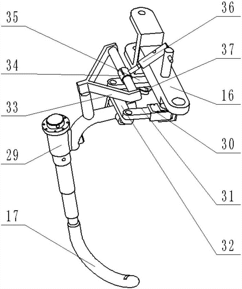 Metamorphic type stepping tree-climbing, monitoring and detecting robot