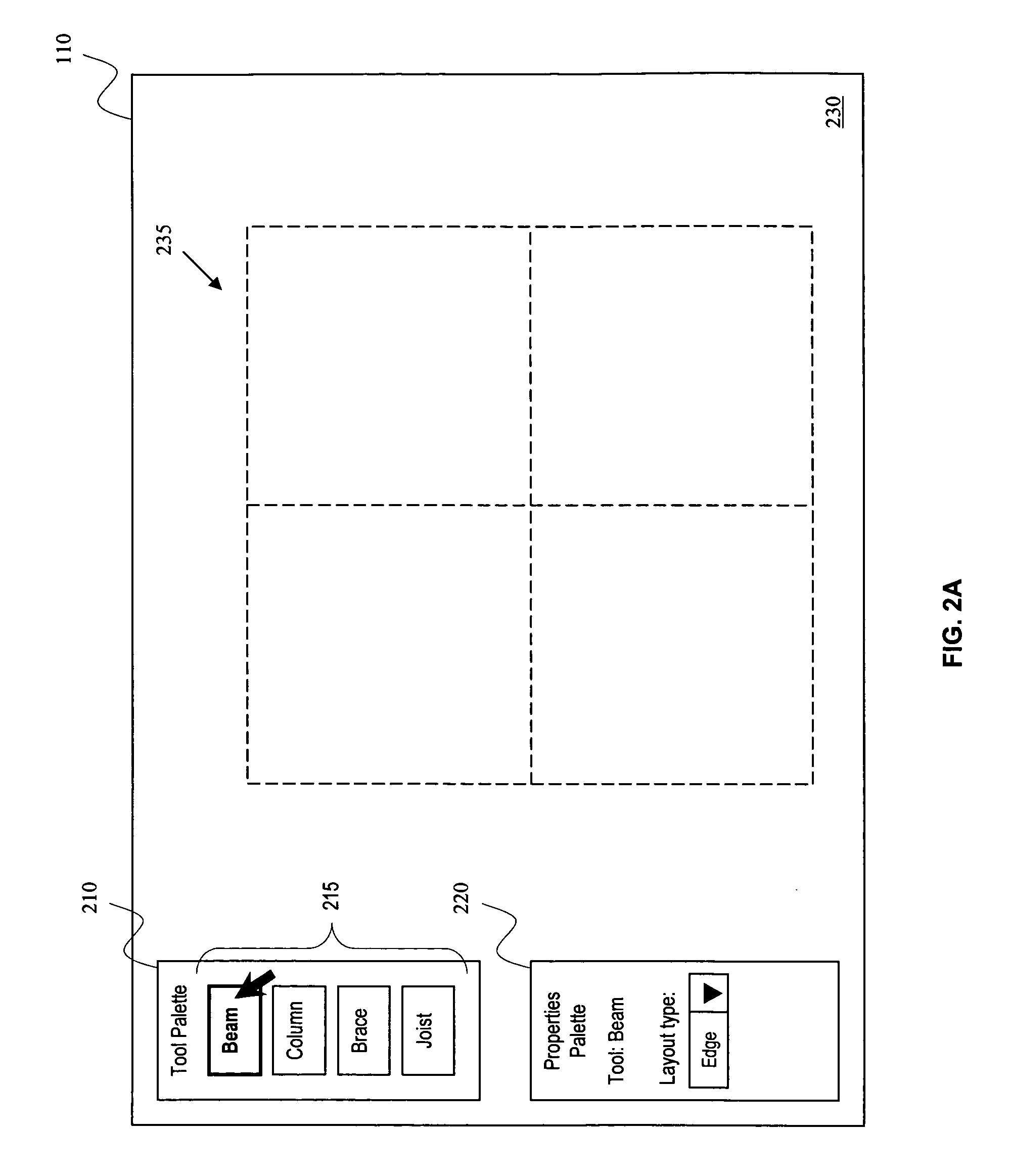 Method for generating regular elements in a computer-aided design drawing