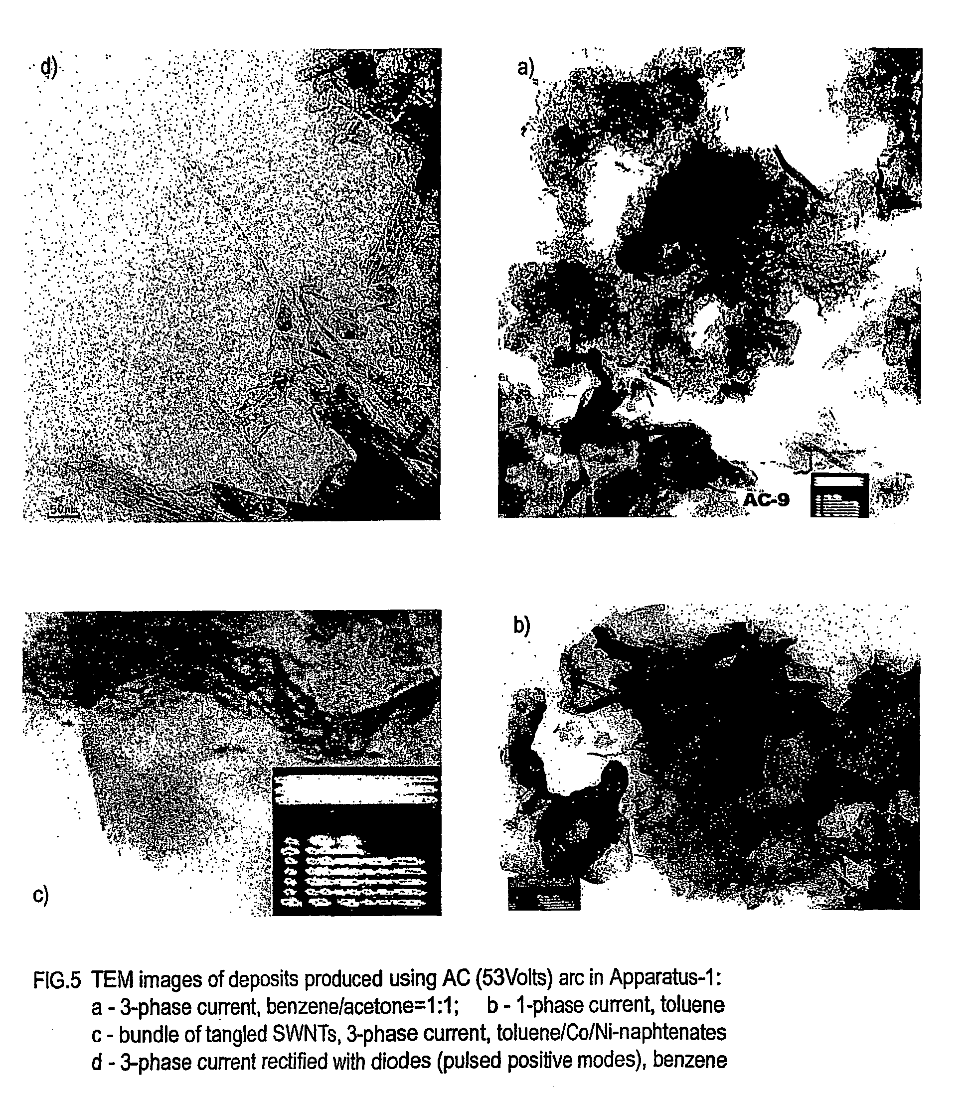 Apparatus and method for nanoparticle and nanotube production and use therefor for gas storage