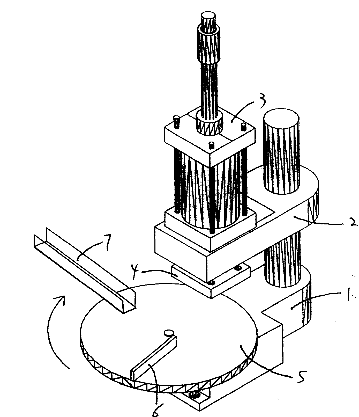 Flattening device for battery roll