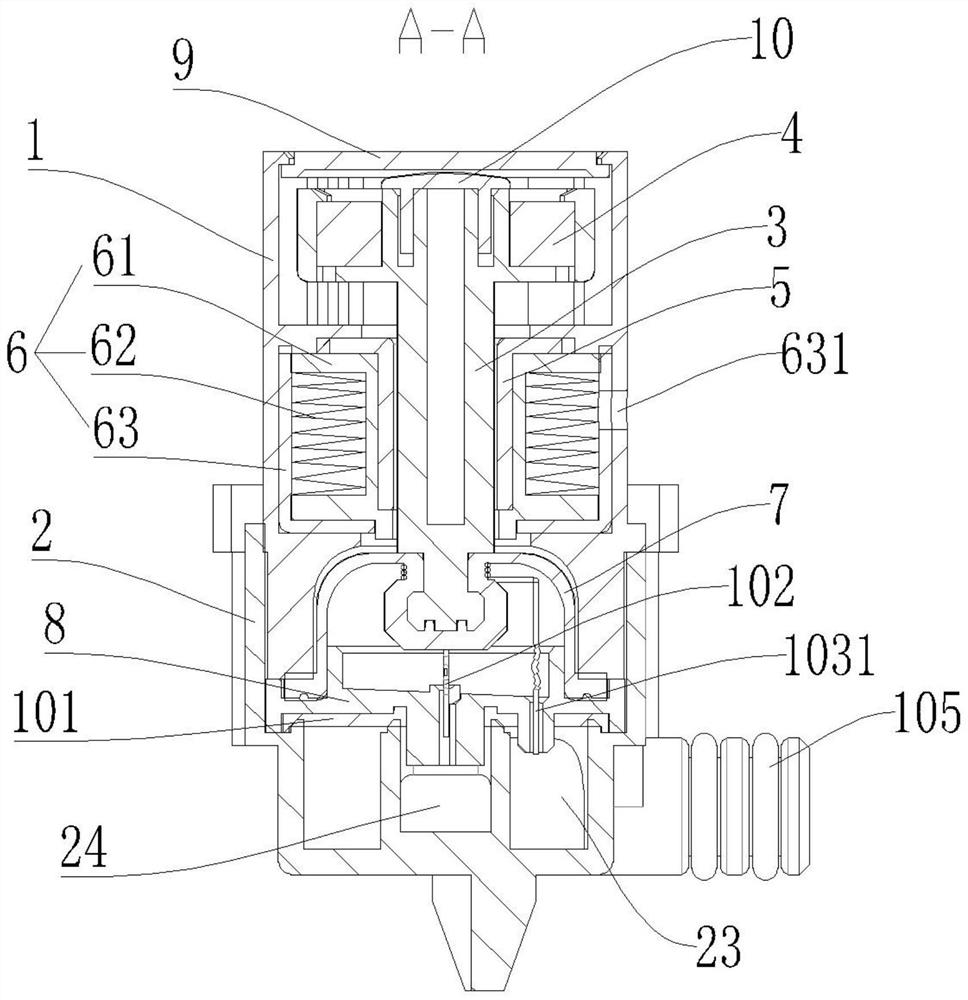 Electric water valve and application of electric water valve on electric appliance