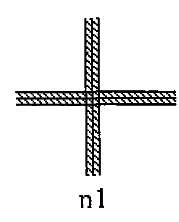 Circuit layout construction for measuring whether concave falls are generated by copper wire