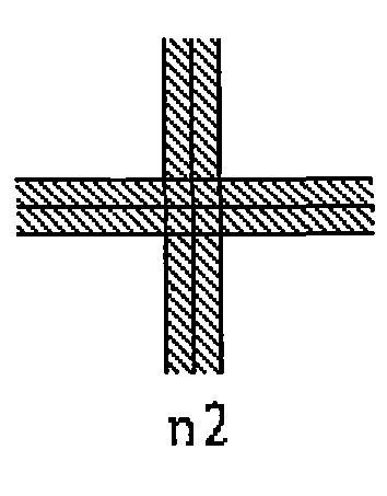 Circuit layout construction for measuring whether concave falls are generated by copper wire