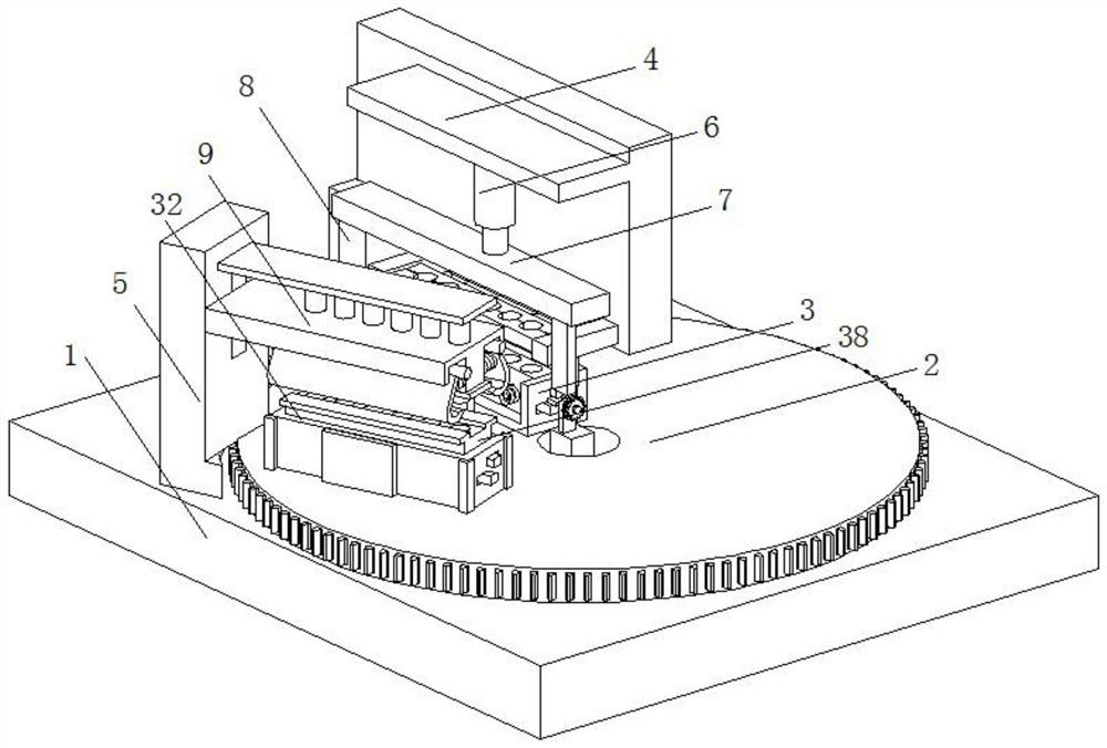 Lipstick forming and tube entering integrated machining die