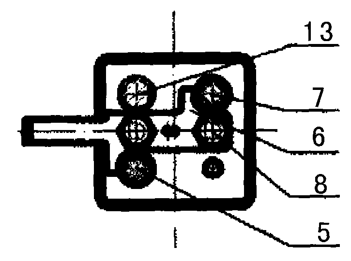 Small-size multi-way valve operating mechanism assembly