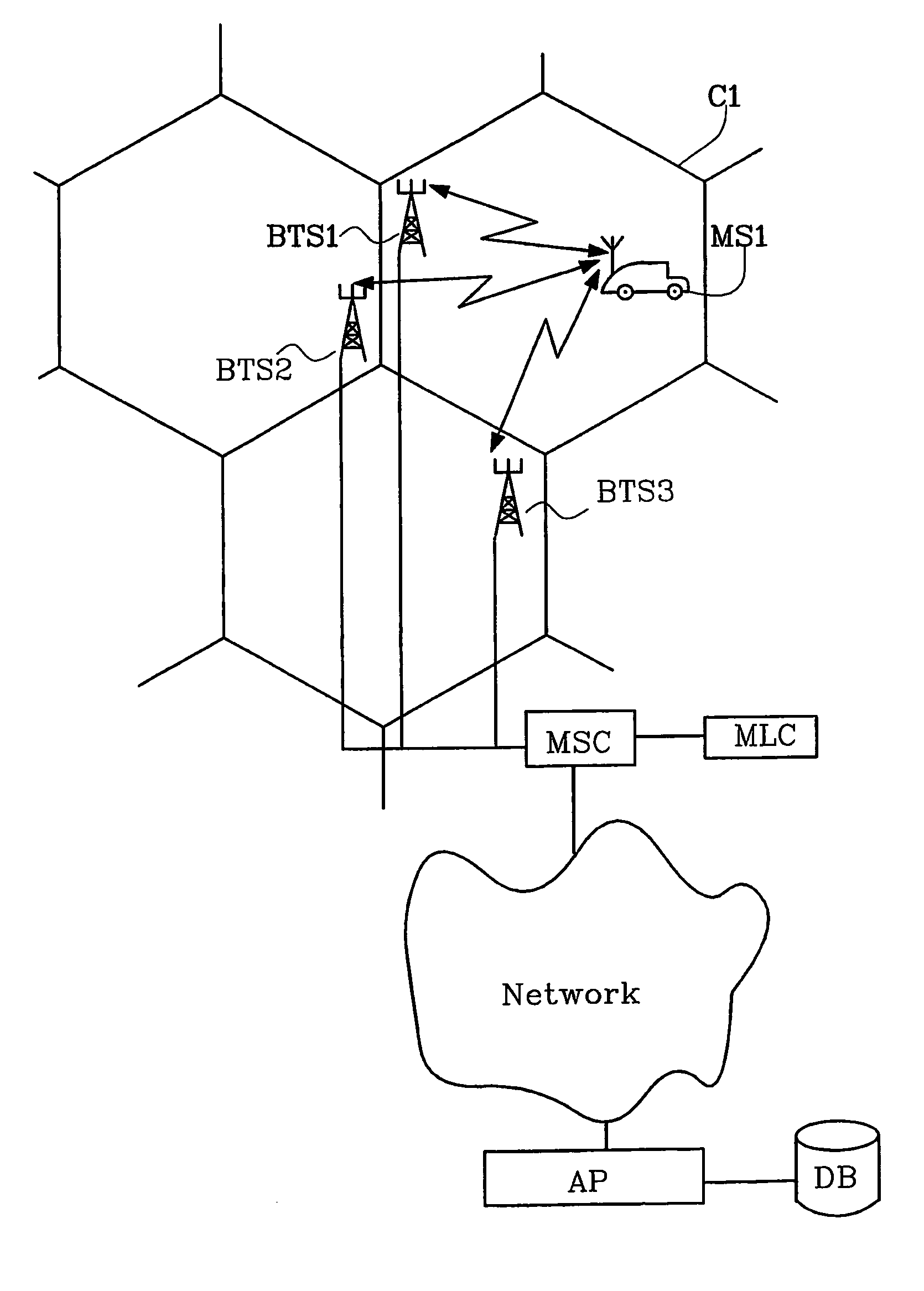 Arrangement and method for a location database