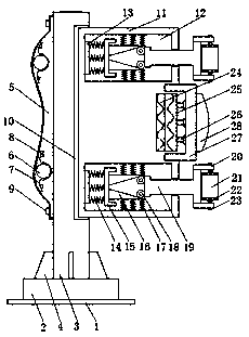 Buffering device for track protective fence