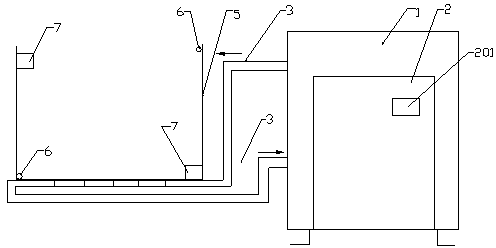 Air energy heating unit system adopting swimming pool water heating scaling-free technology