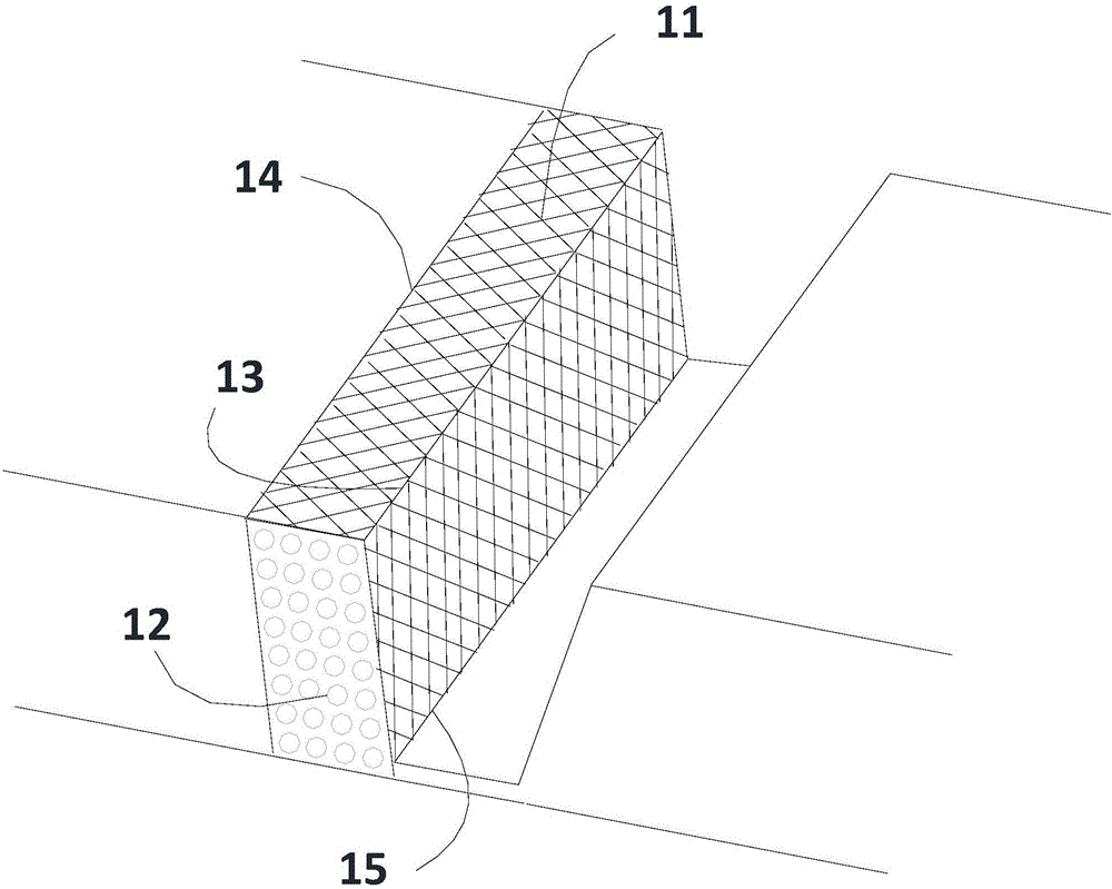 Novel slope water interception and drainage ditch and design method thereof