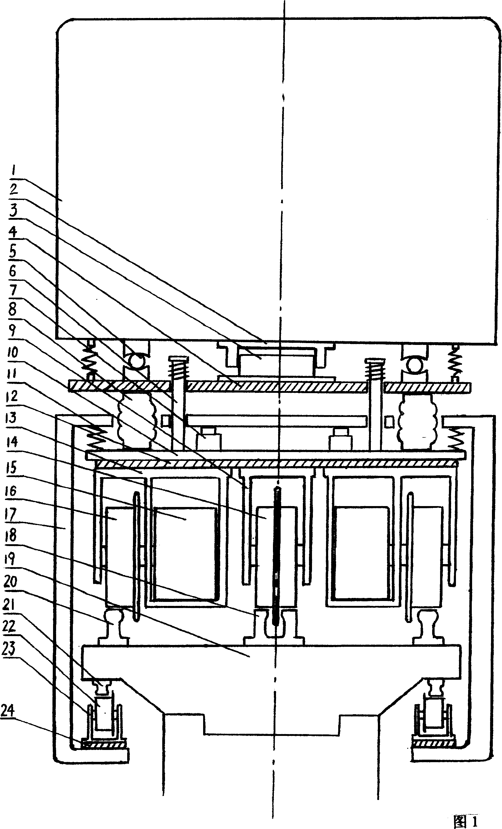 High speed rail vehicle capable of adjusting pressure on ground