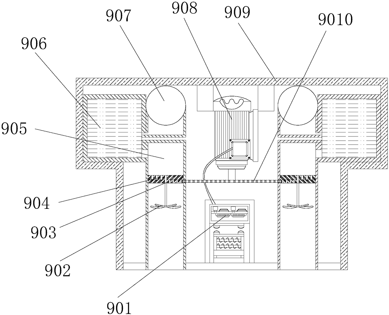 Edible fungus circle detecting and filling agricultural device for bottled fungus planting