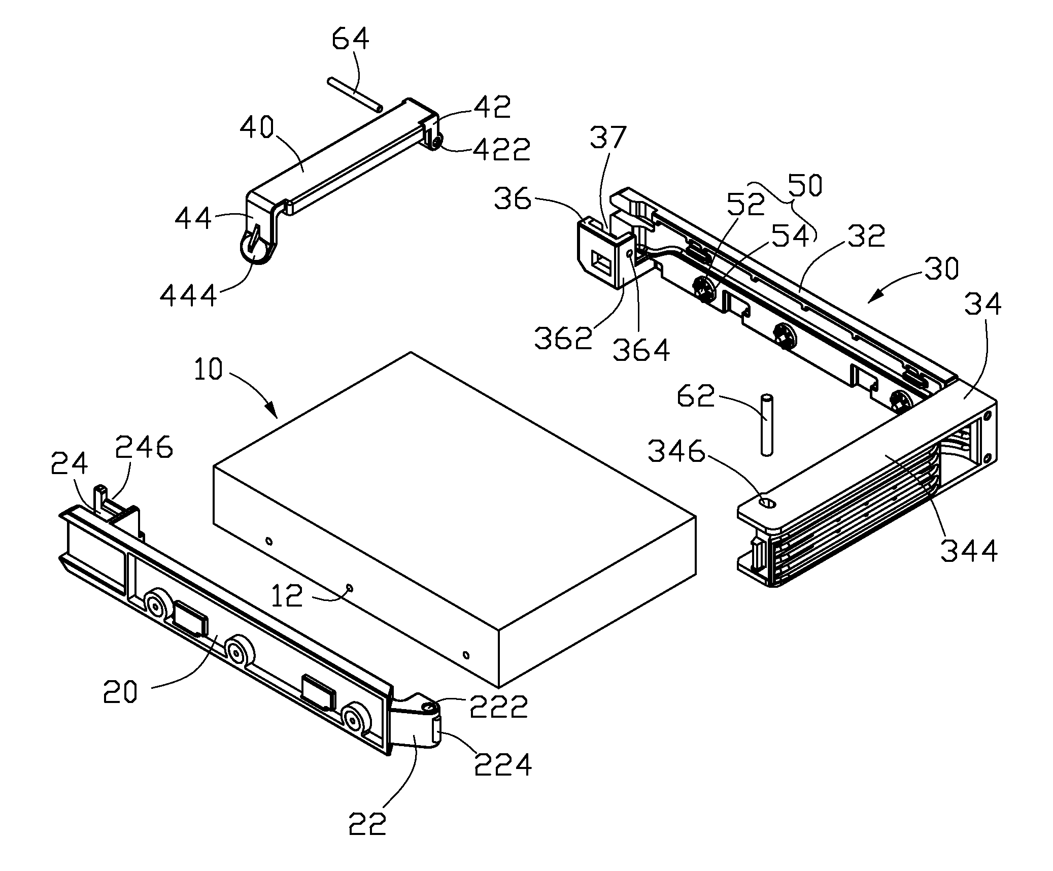 Fixing apparatus for hard disk drive