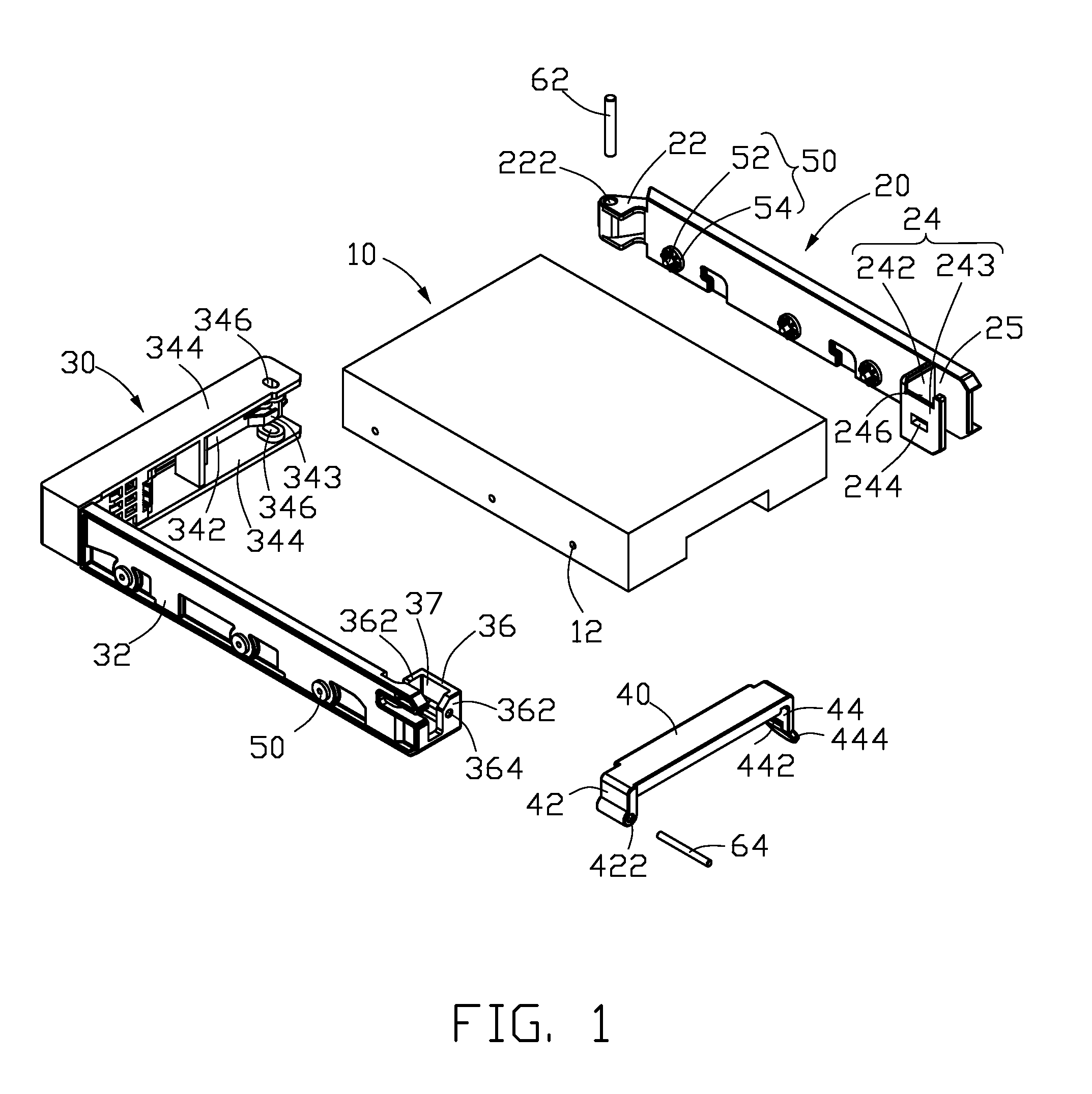 Fixing apparatus for hard disk drive