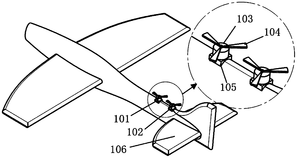 Fixed-wing unmanned aerial vehicle capable of enhancing pitching control performance of dwelling tail section