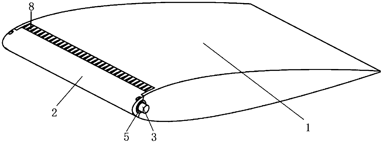 Blade boundary layer suction jet device