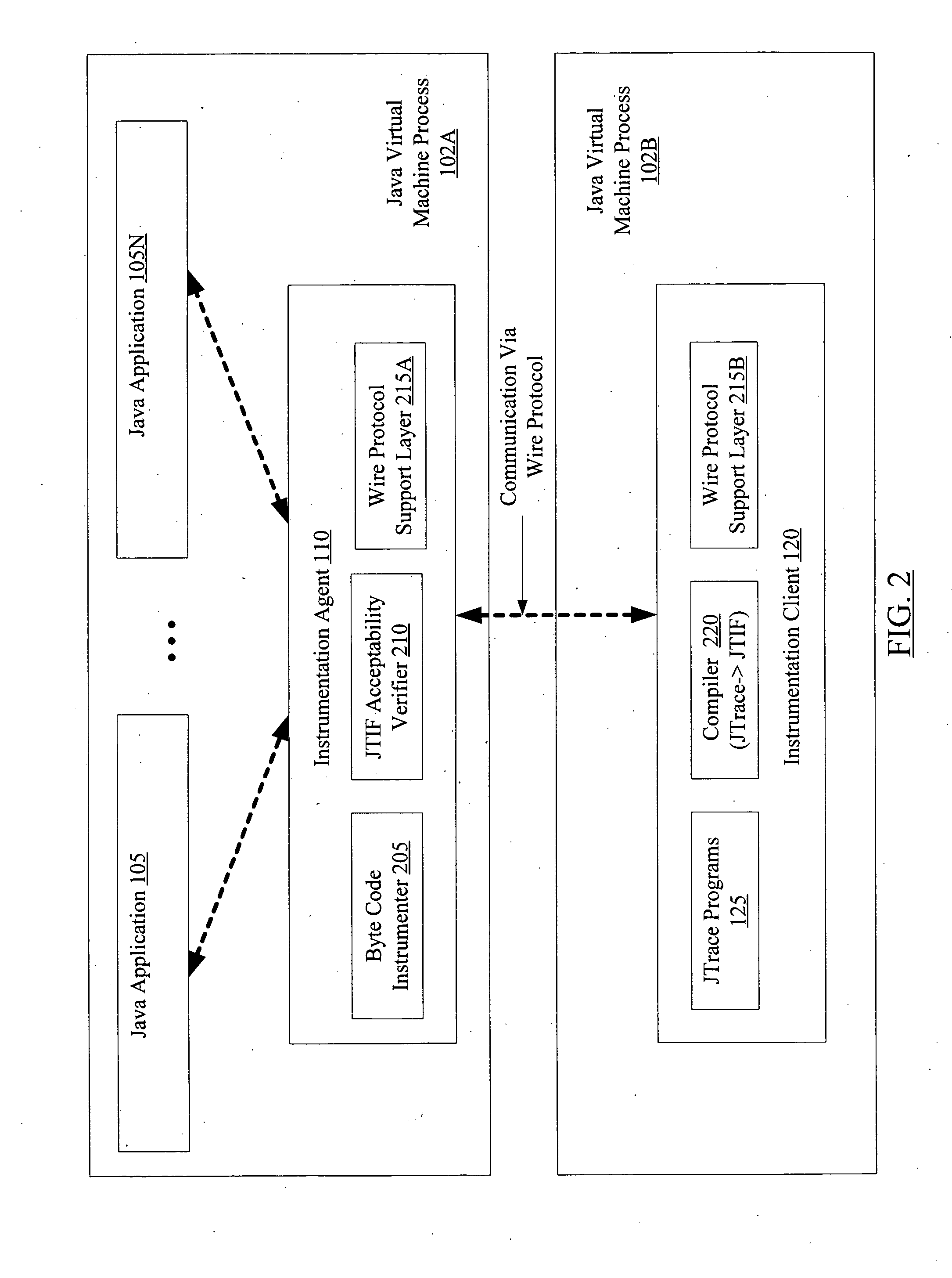 Dynamic application tracing in virtual machine environments