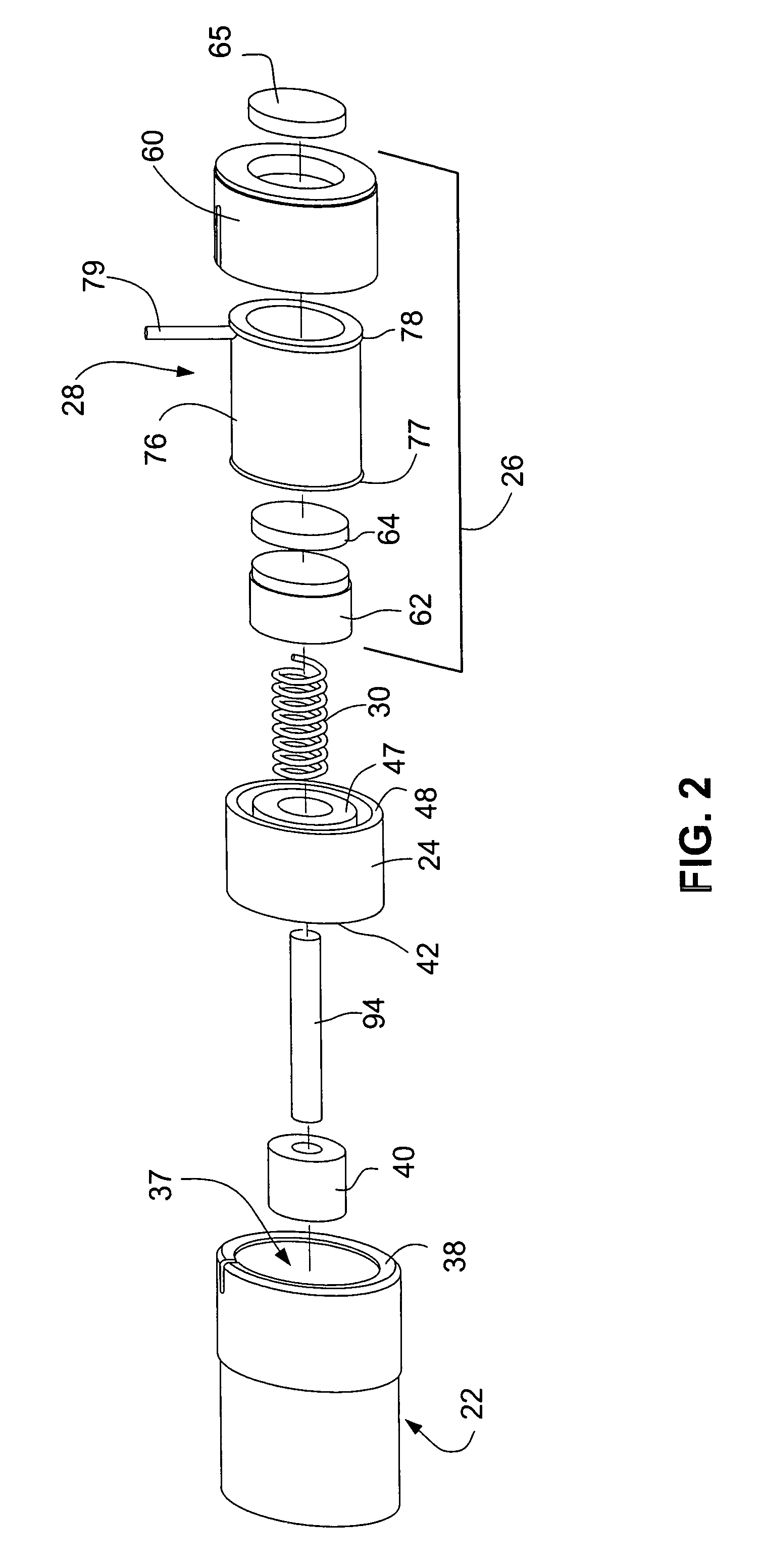 Adjustable mid air gap magnetic latching solenoid