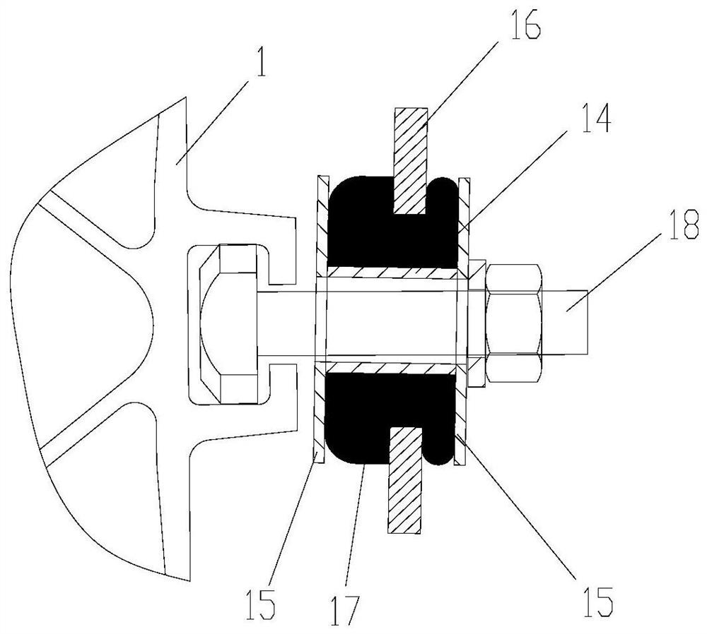 Full-floating carriage structure and railway vehicle