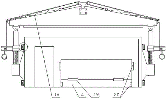 Pig raising house with ventilating and light transmitting functions and application