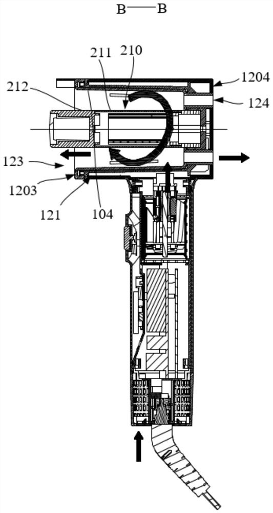 Air hair curling device