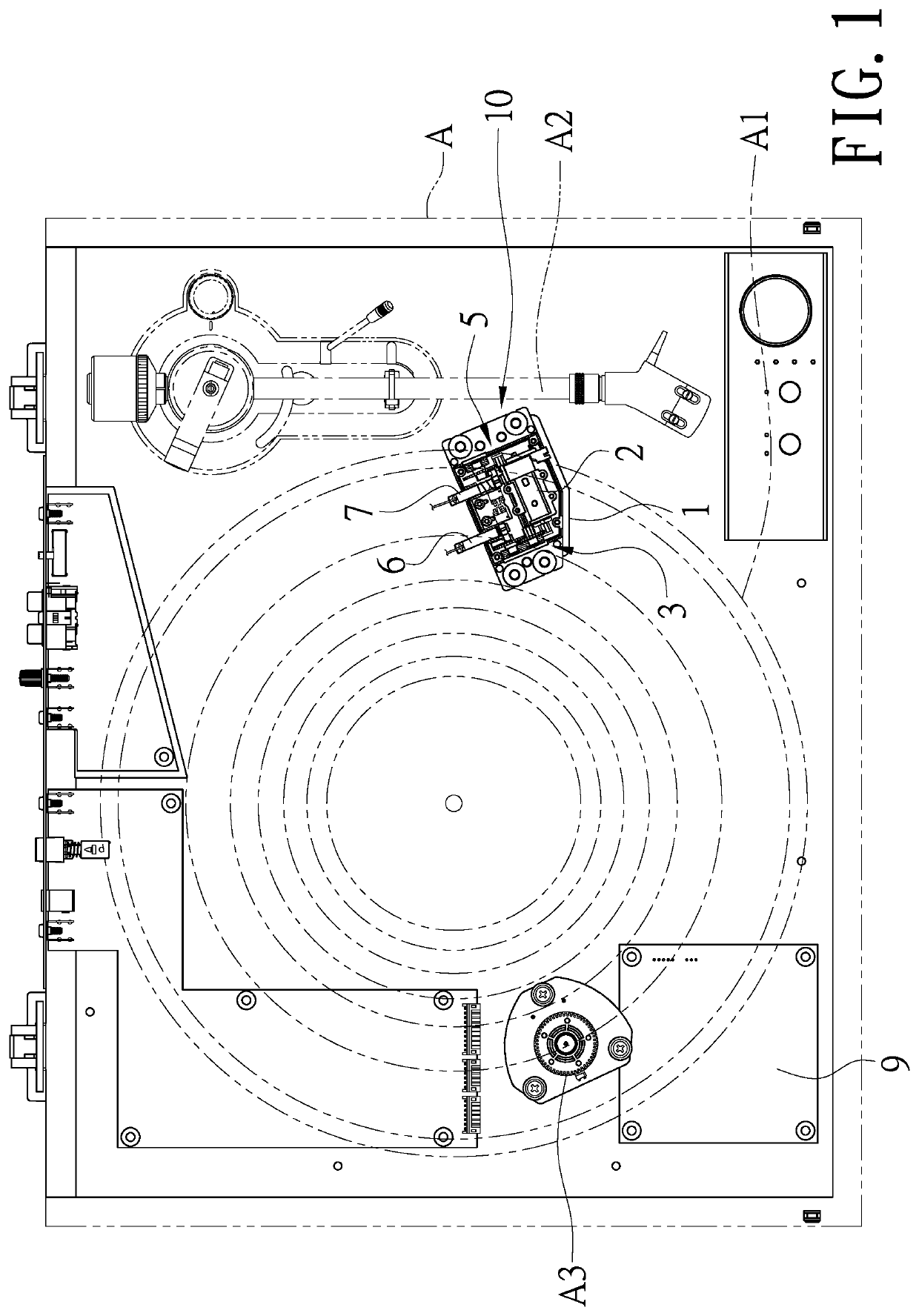 Control system for fully automatic turntable