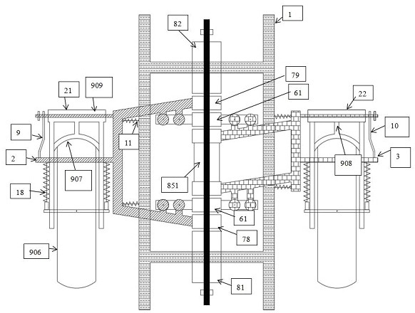 Independent suspension mechanism with motor vehicle rear wheels capable of standing and jumping and wheel driving method