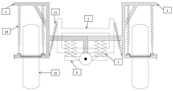 Independent suspension mechanism with motor vehicle rear wheels capable of standing and jumping and wheel driving method