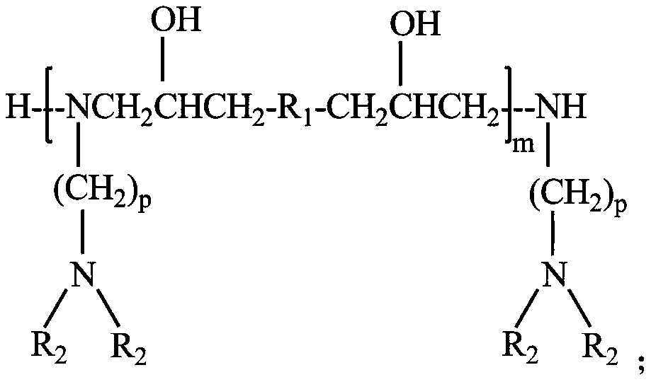 Preparation method and application of main chain block amino silicone oil containing tertiary amino group in side chain