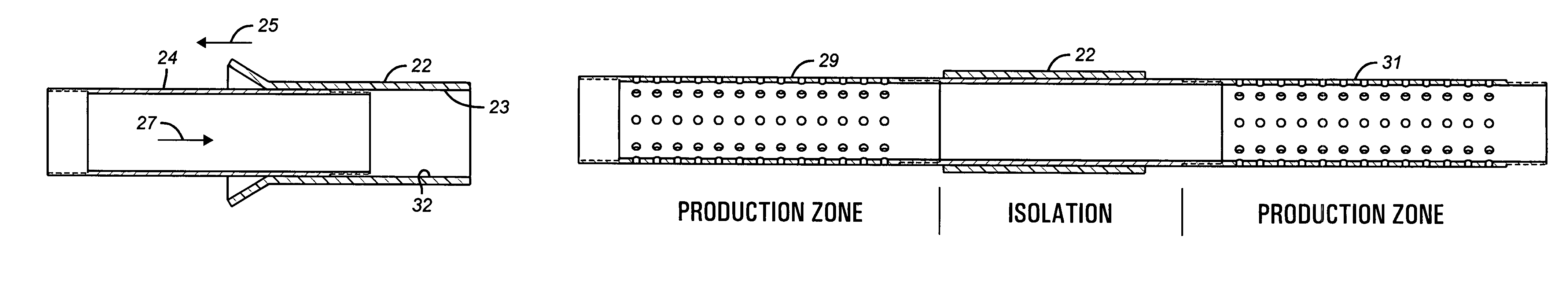 Swelling element packer and installation method