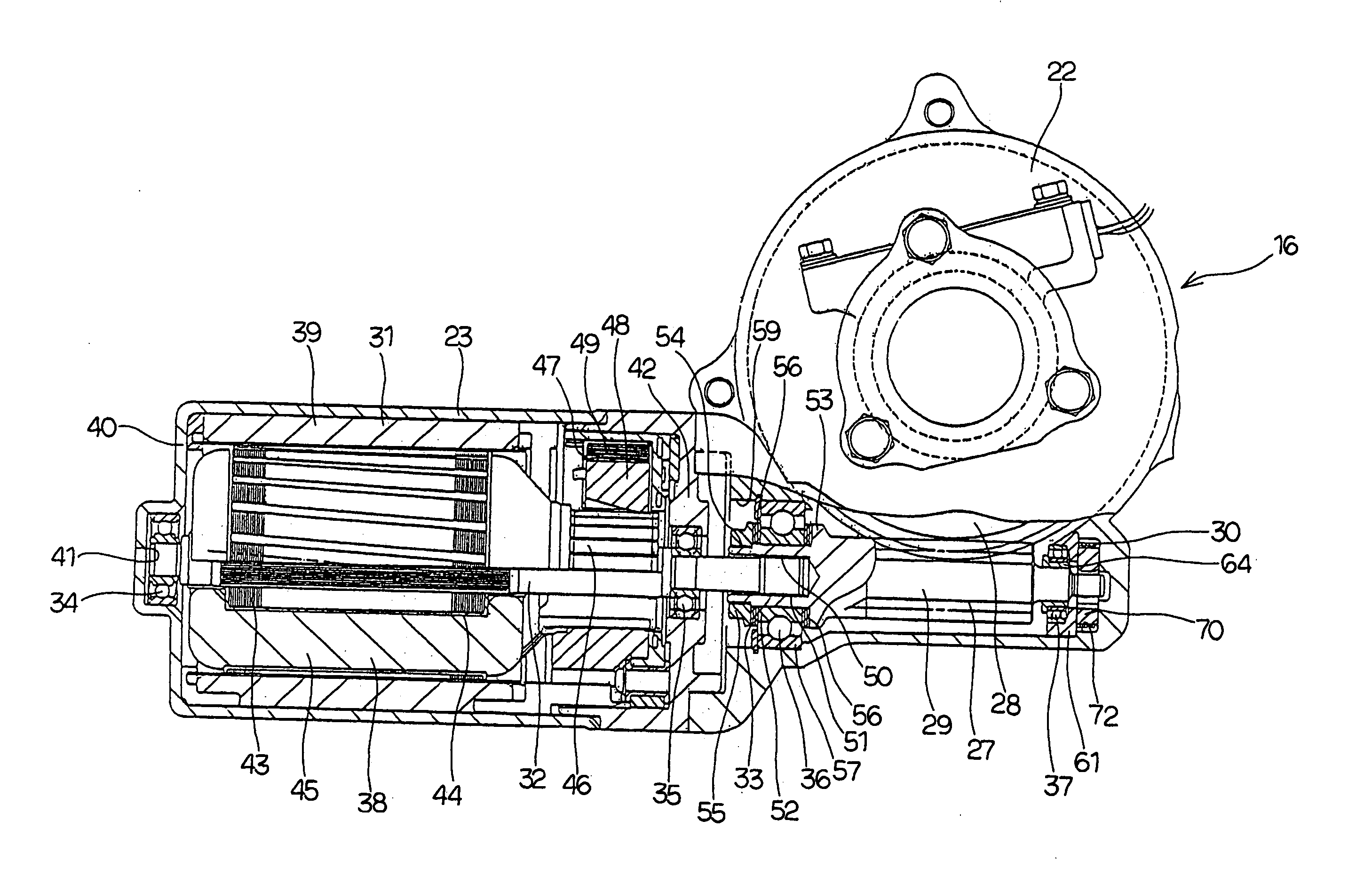 Worm speed reducer and electric power steering device