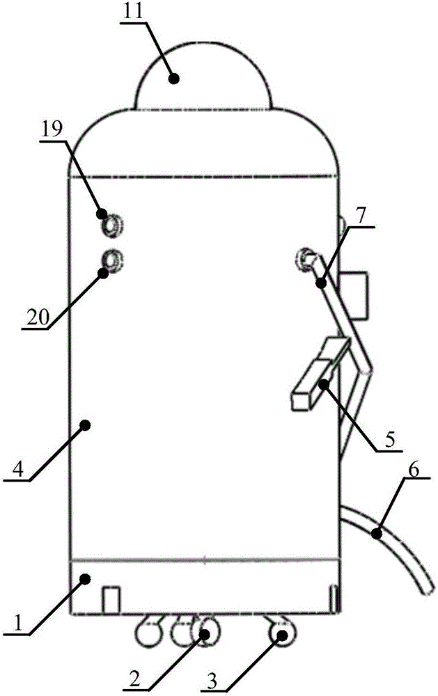 Site disposal robot for coping safety risk accidents in plane zone scale