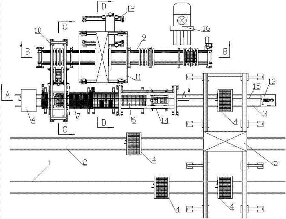 Automatic packaging method and device for standard bricks