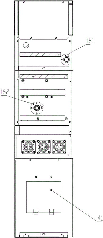 Cabin static contact-free non-SF6 gas insulated isolating switchgear