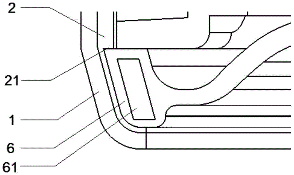 Liquid sealing structure for automobile hydraulic mount