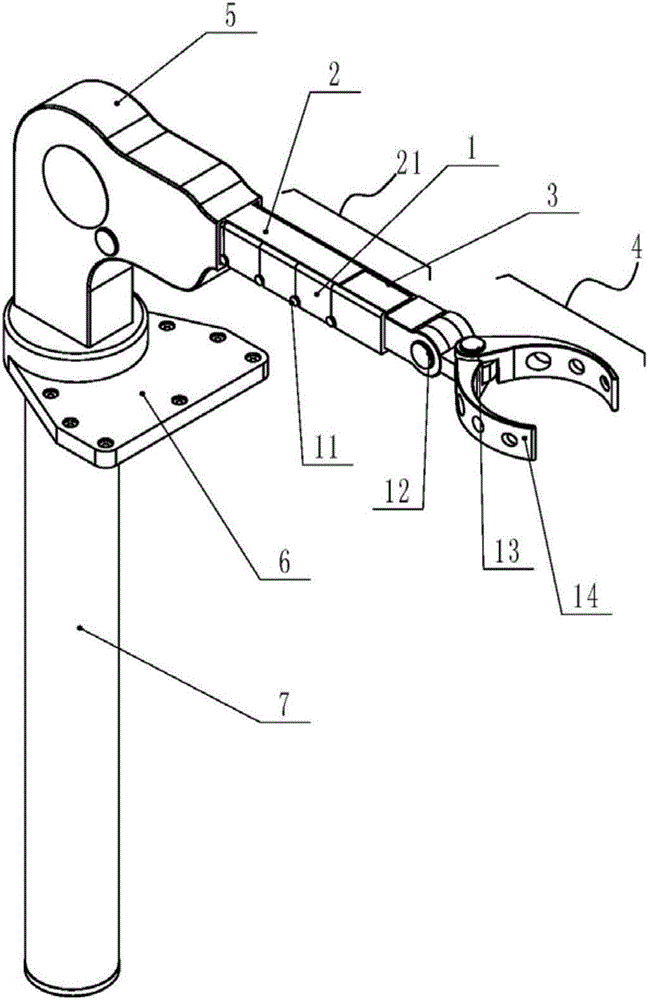 Telescopic mechanical arm