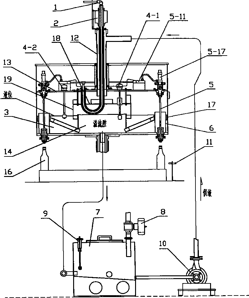 Quantitative filling device for filing machine