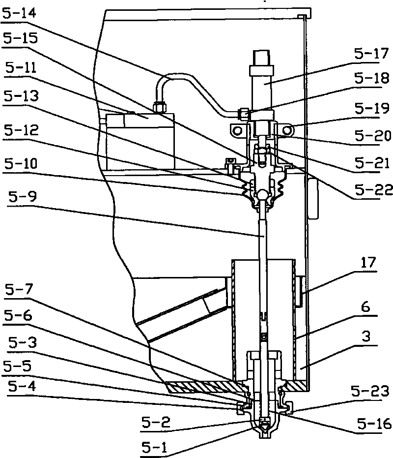 Quantitative filling device for filing machine