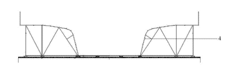 Integrated reinforcement bar pre-binding forming die constructing method for bridge construction