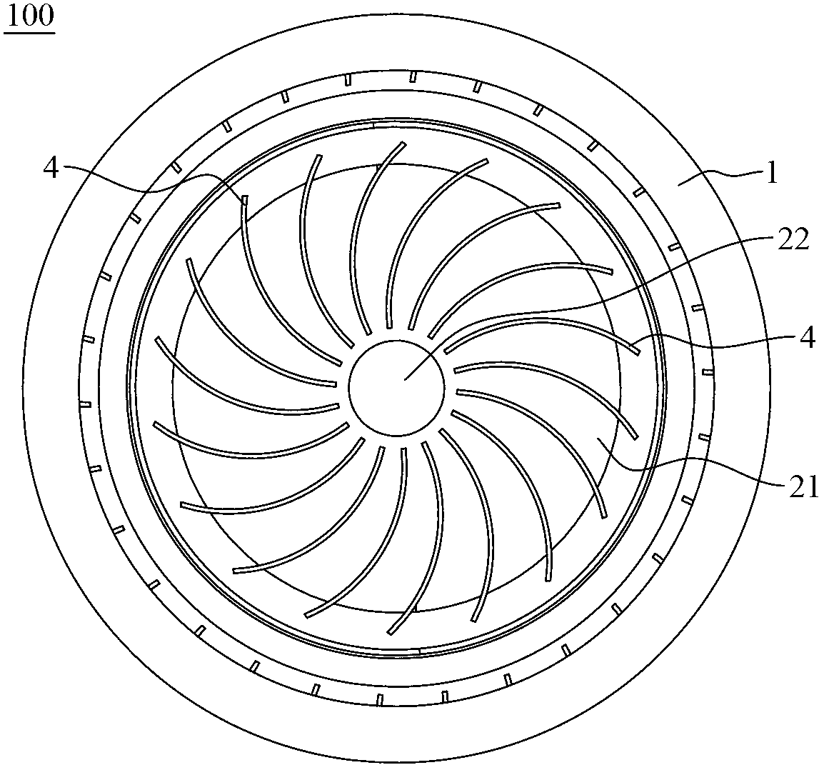 Centrifugal fan and clothes dryer with same