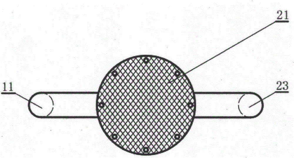 Air-lifting type external-circulation vortex enhanced biological nitrogen-removal reactor