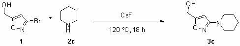 Synthesizing method for N, N-double substitution-3-amino isoxazole-5-methanol compound