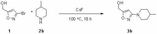 Synthesizing method for N, N-double substitution-3-amino isoxazole-5-methanol compound